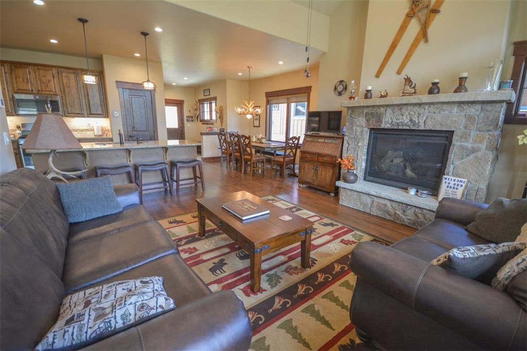 833 Independence Road, Unit 6A Keystone, CO 80435 - Photo 5 of 35 a living room with furniture and a fireplace