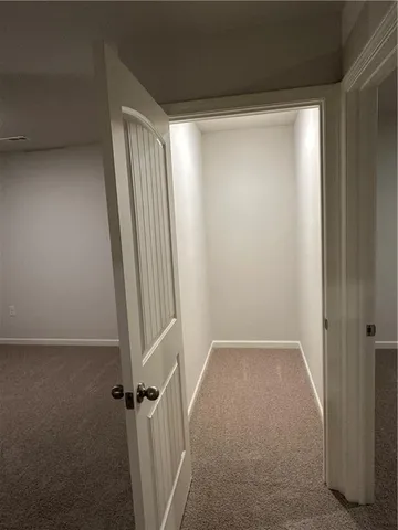 a view of a room with door