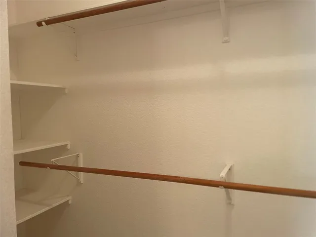 a close view of closet