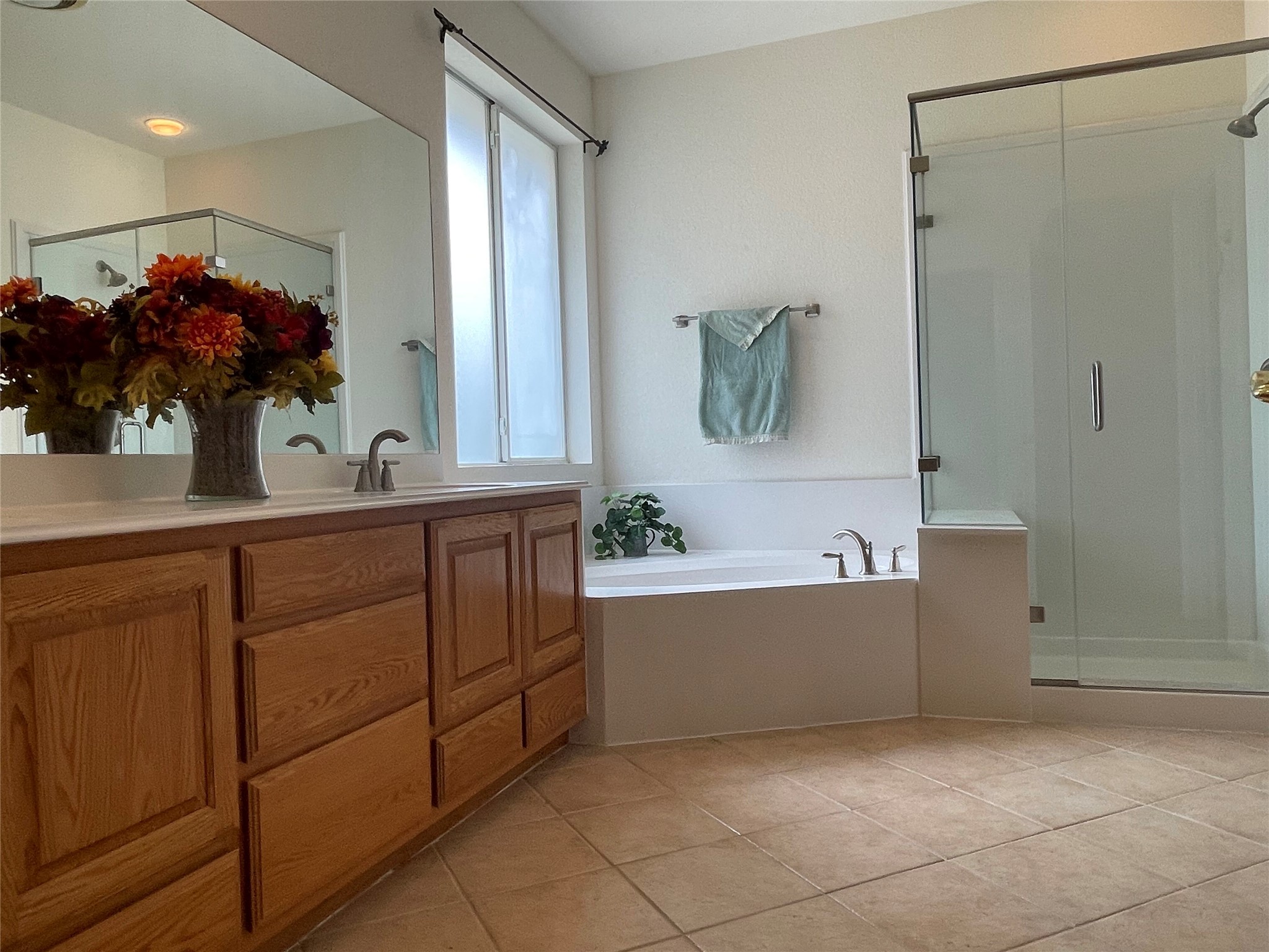 120 Brazos Drive Georgetown, TX 78628 - Photo 22 of 33 a bathroom with a tub sink and mirror