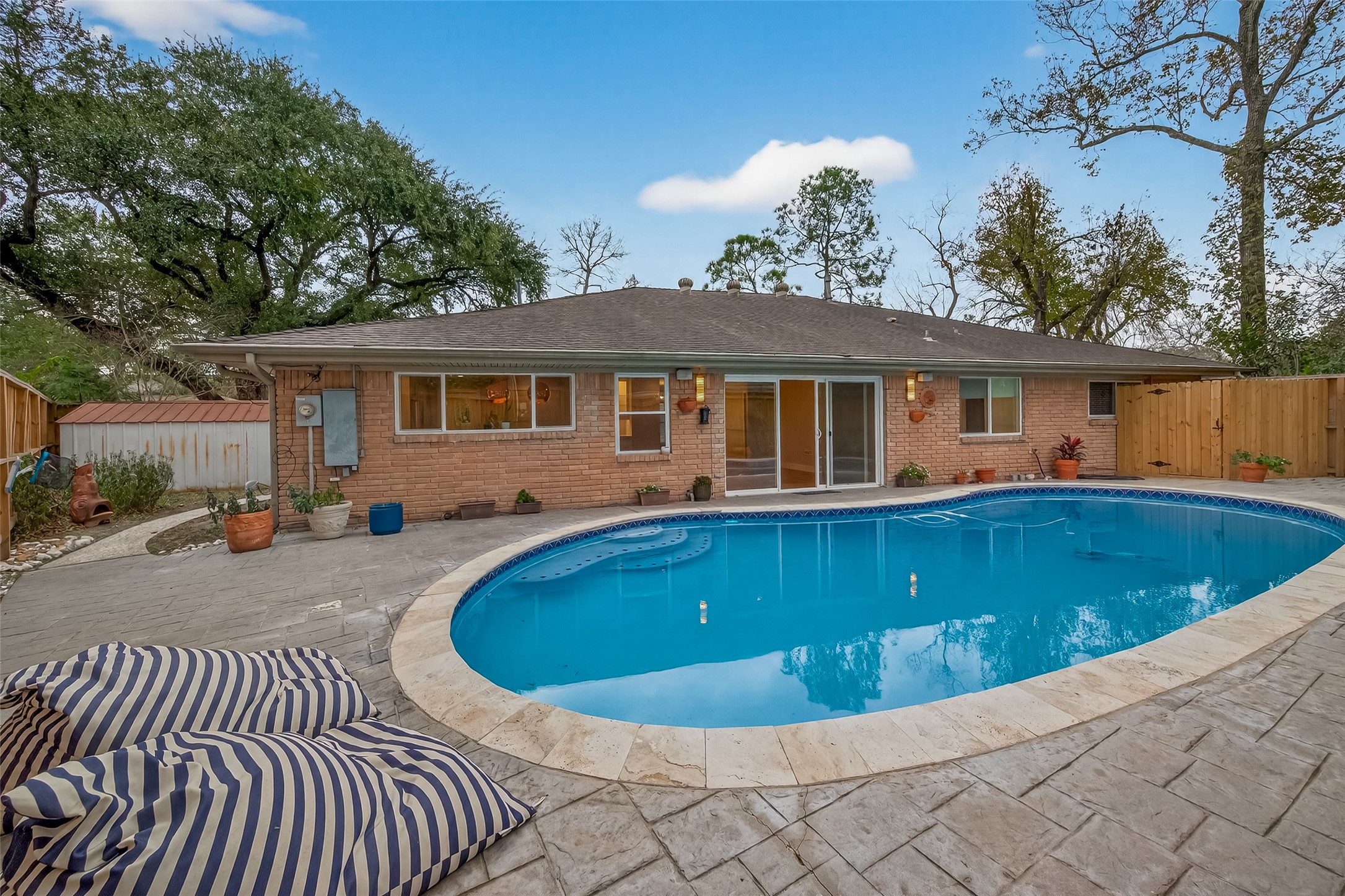 5310 Spellman Road Houston, TX 77096 - Photo 38 of 48 a view of outdoor space yard swimming pool and porch