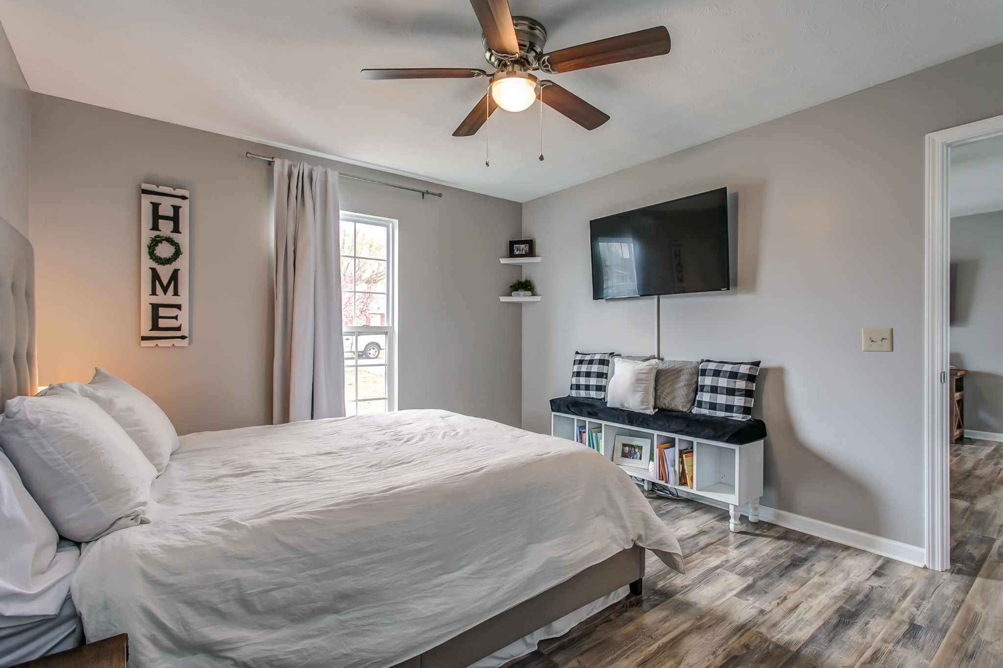 332 Bandera Lane Springfield, TN 37172 - Photo 17 of 22 a bedroom with a bed and a flat screen tv