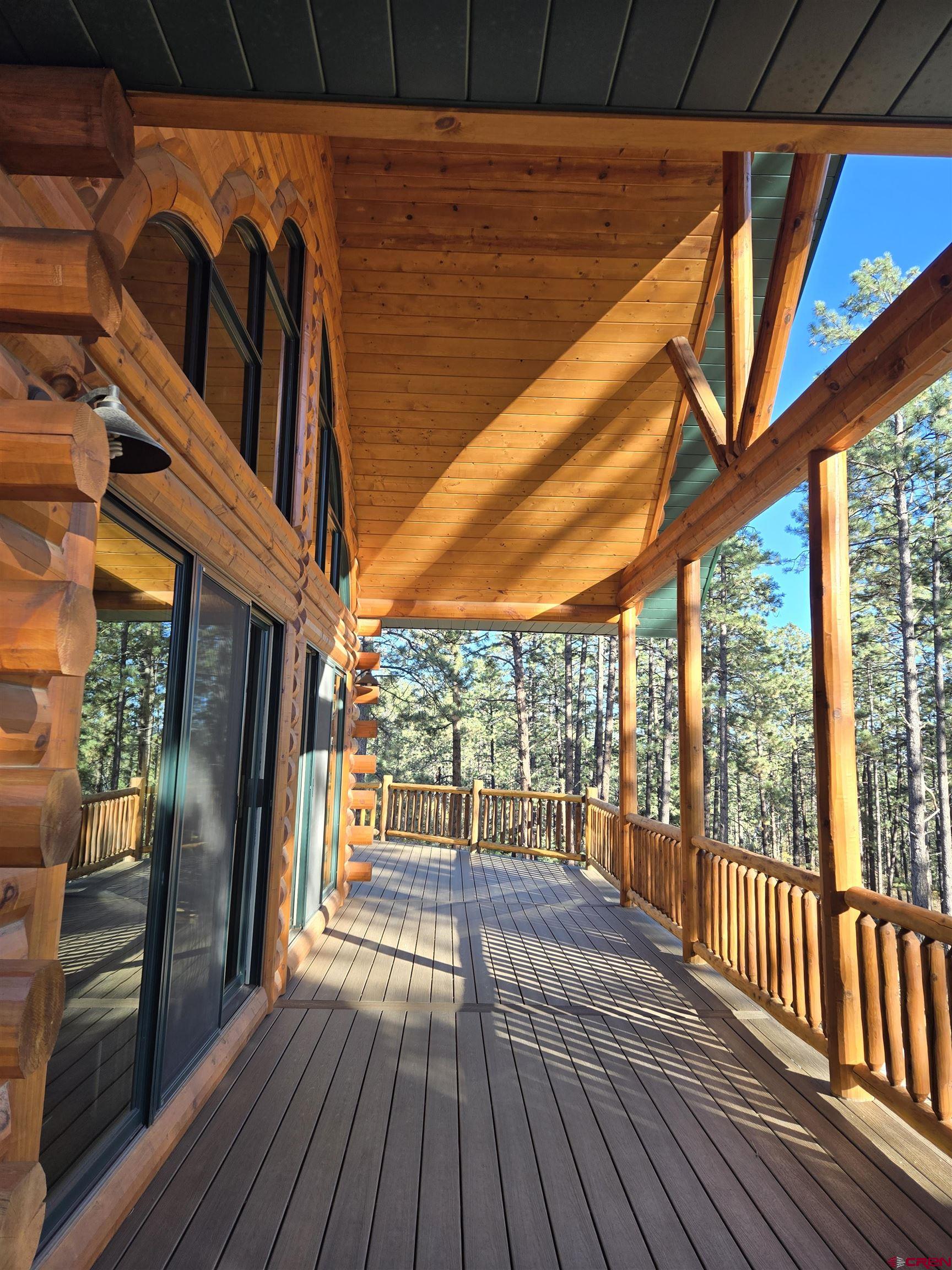 640 Clearview Road Durango, CO 81301 - Photo 31 of 40 a view of a balcony with wooden floor