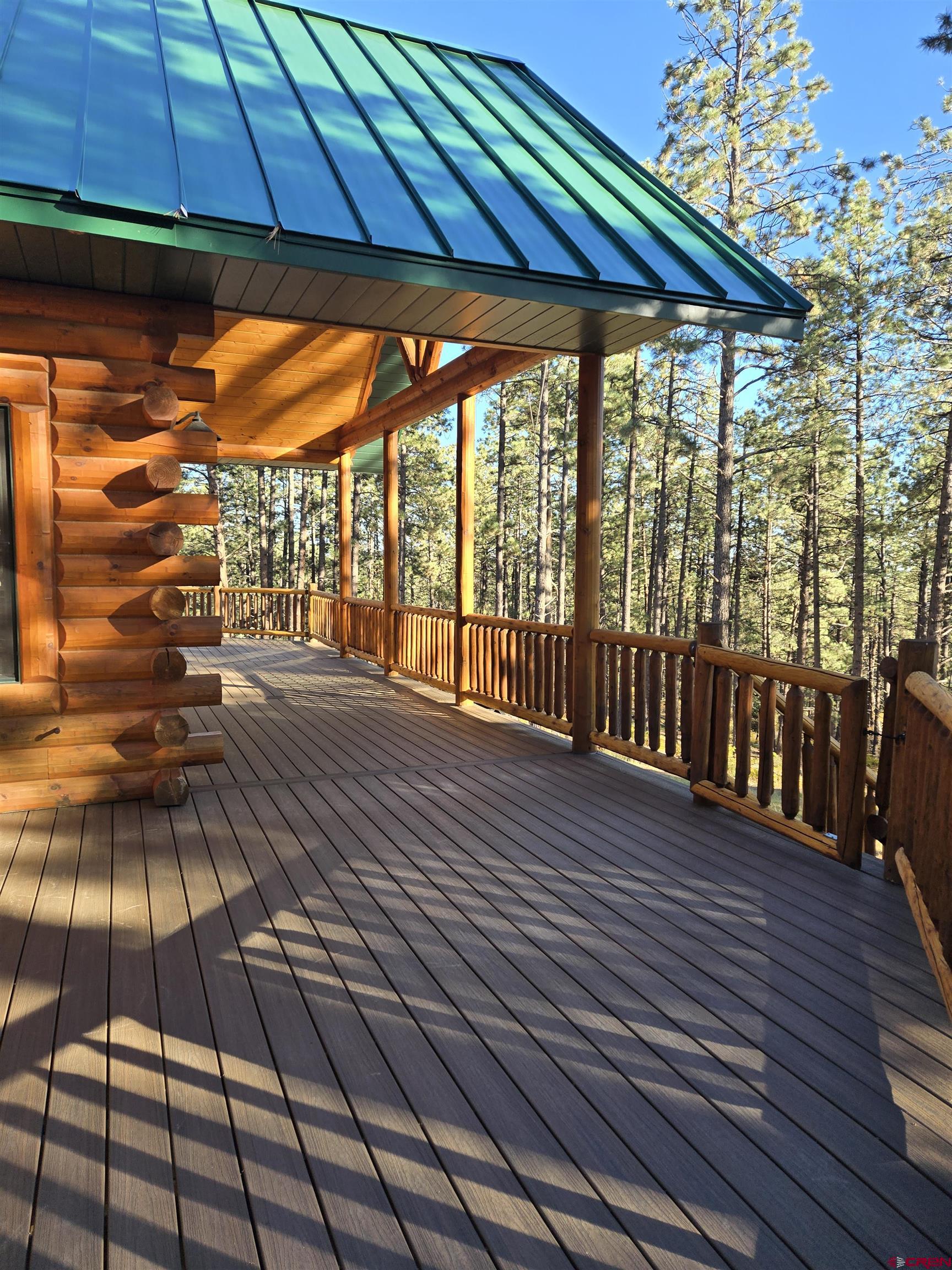640 Clearview Road Durango, CO 81301 - Photo 38 of 40 a view of deck with wooden floor and outdoor space