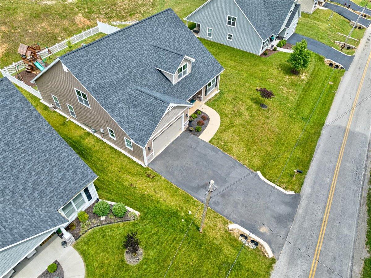 4277 Daugherty Road Salem, VA 24153 - Photo 36 of 48 an aerial view of a house with a swimming pool