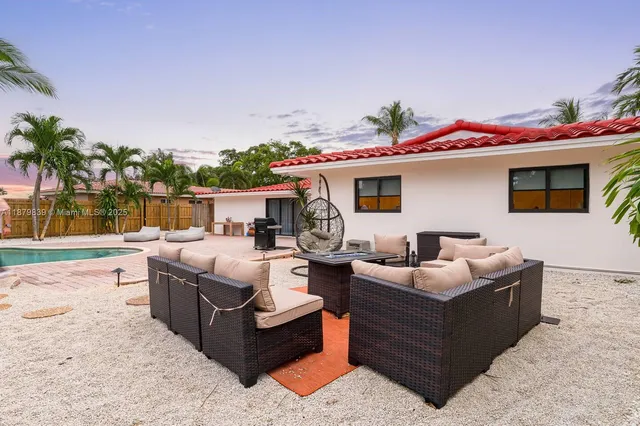 a view of outdoor space yard and swimming pool