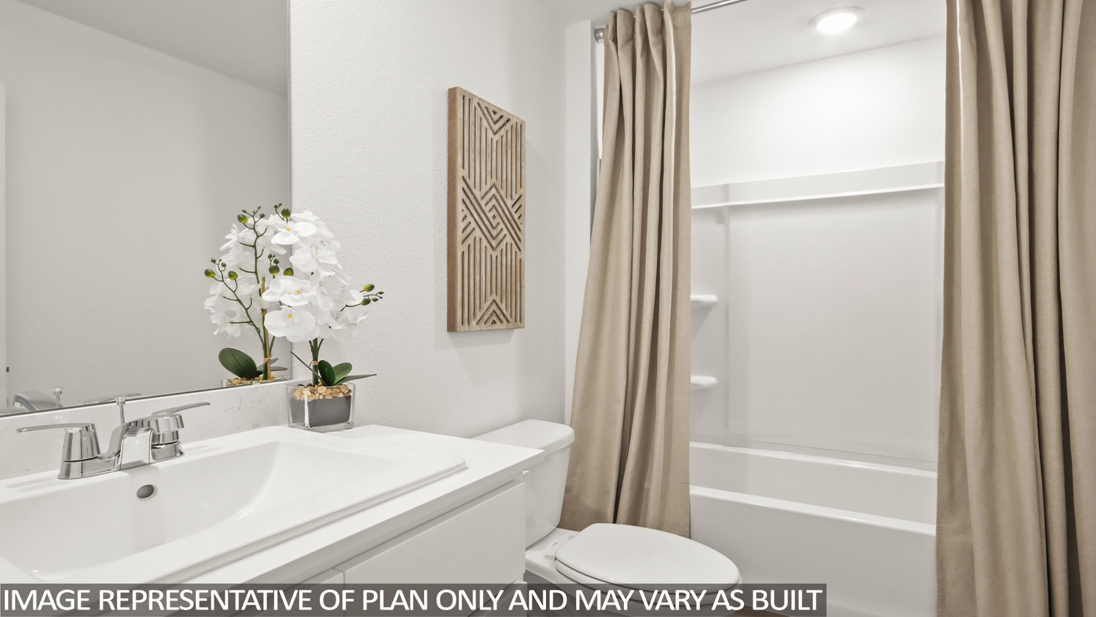 129 Baby Calf Roping Road Jarrell, TX 76537 - Photo 15 of 23 Full bath featuring vanity and shower / bath combo with shower curtain