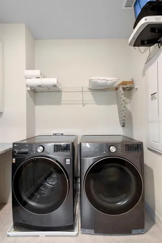 a view of a yard with plants