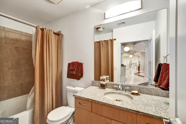 a view of bathroom with shower
