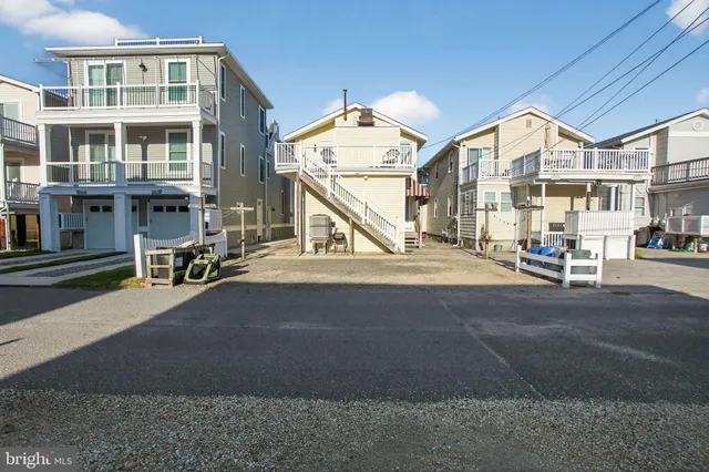 a view of a building with a street