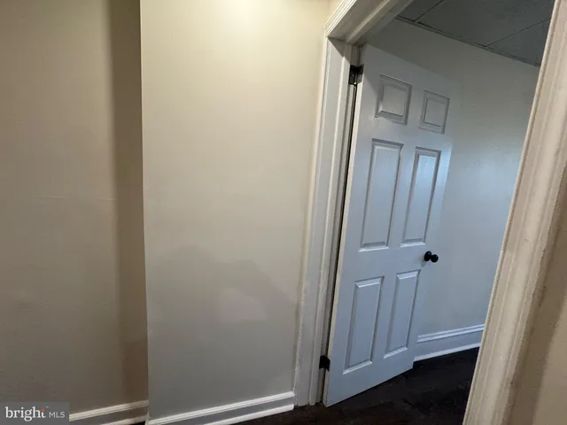 a view of a closet area