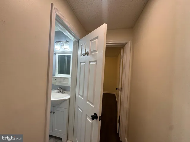 a bathroom with a shower and a sink