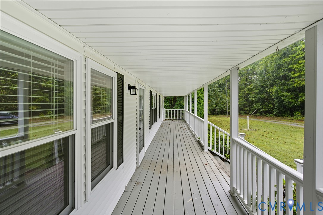 403 Virso Road Meherrin, VA 23954 - Photo 28 of 33 a view of a balcony with wooden floor