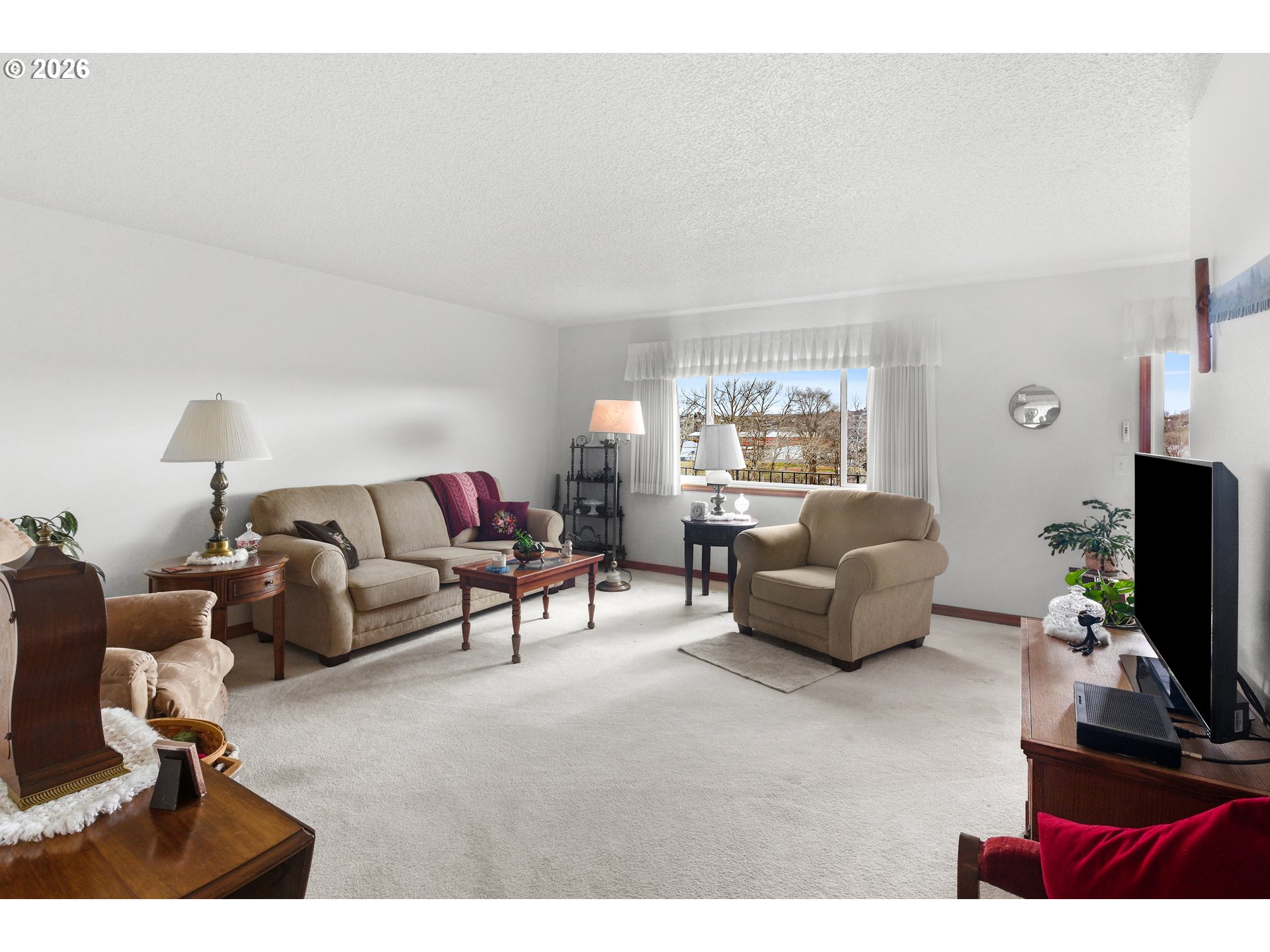 1900 Northwest Carden Avenue, Unit 22 Pendleton, OR 97801 - Photo 13 of 29 a living room with furniture a flat screen tv and a couch
