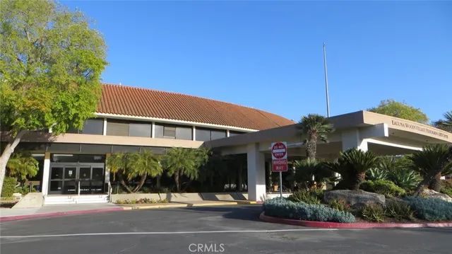 a view of a building and a street