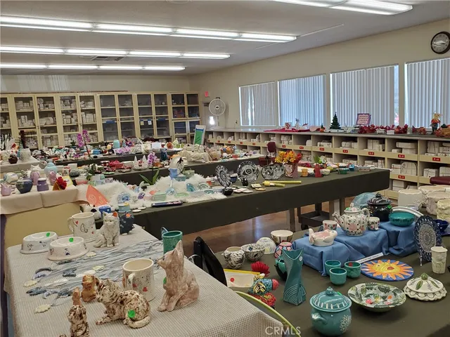 a view of street with sitting area