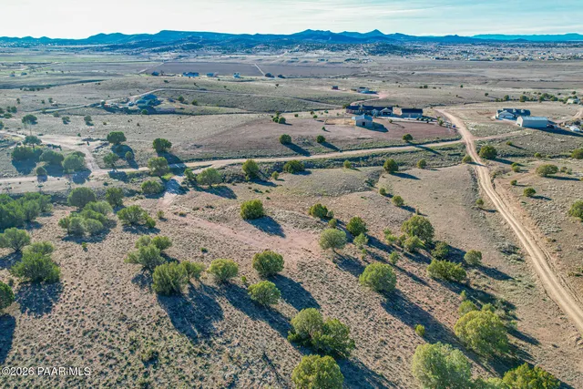 an aerial view of a houses