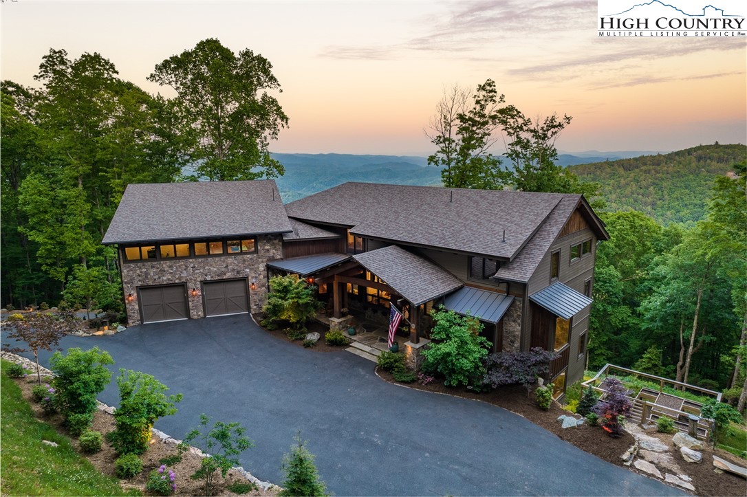 708 Goldenrod Road Boone, NC 28607 - Photo 45 of 49 an aerial view of a house with yard and lake view