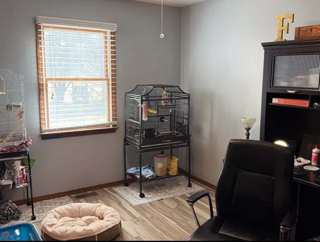 a room with furniture and window