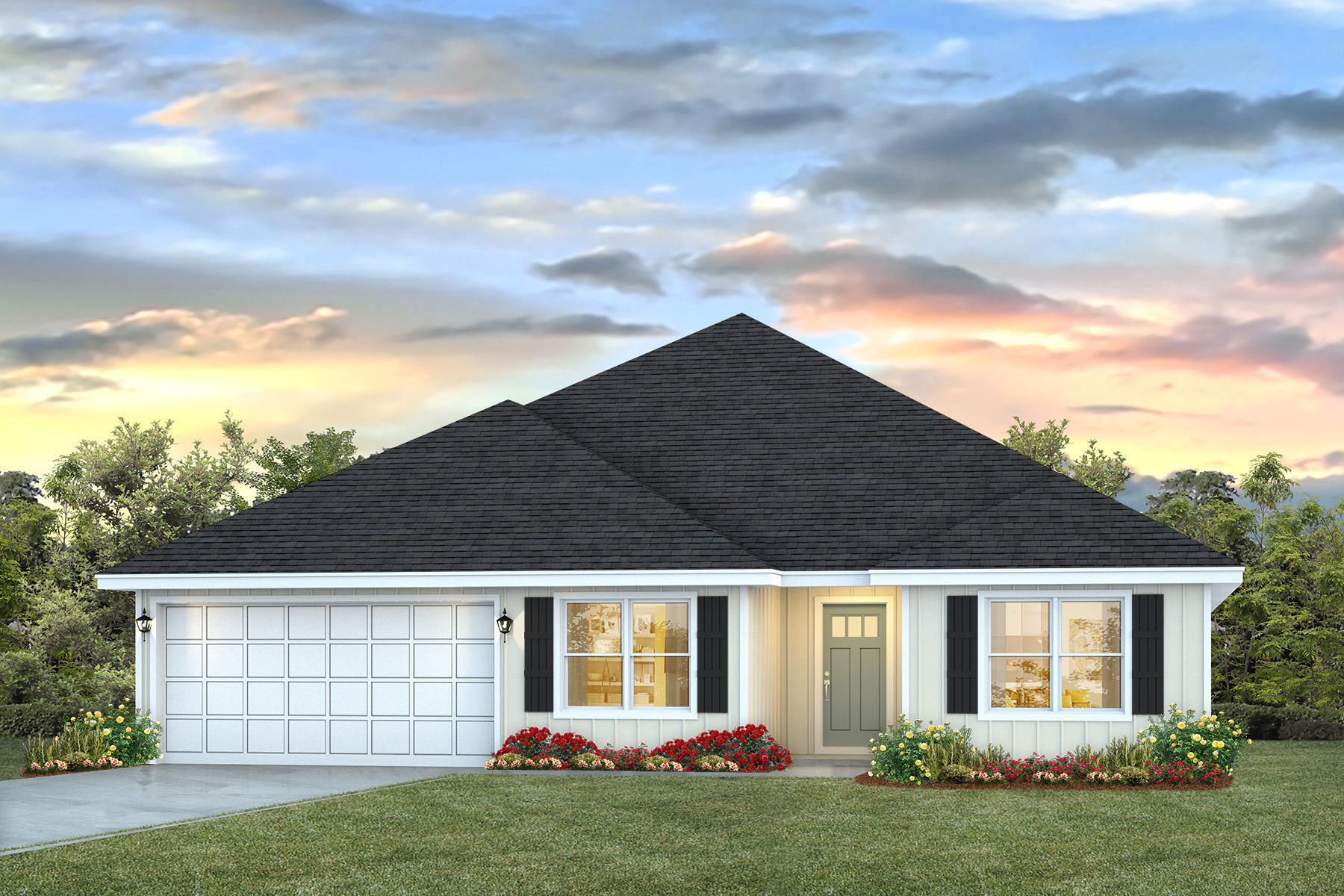 1204 Dustin Aaron Lane Baker, FL 32531 - Photo 1 of 2 a front view of a house with a yard