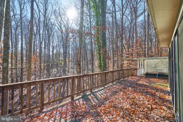 a view of a porch with a yard