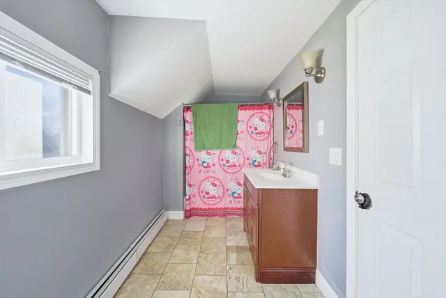 a view of an entryway with window