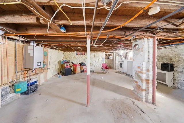 a view of storage and utility room