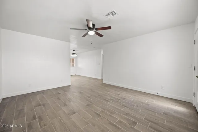 wooden floor in an empty room