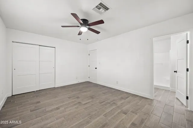 wooden floor in an empty room
