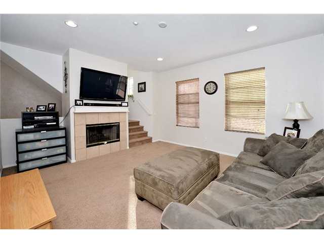 2252 Huntington Point Road, Unit 84 Chula Vista, CA 91914 - Photo 8 of 17 Another Angle of the Spacious Living Room...notice the stairs on the right leading to the bedrooms....