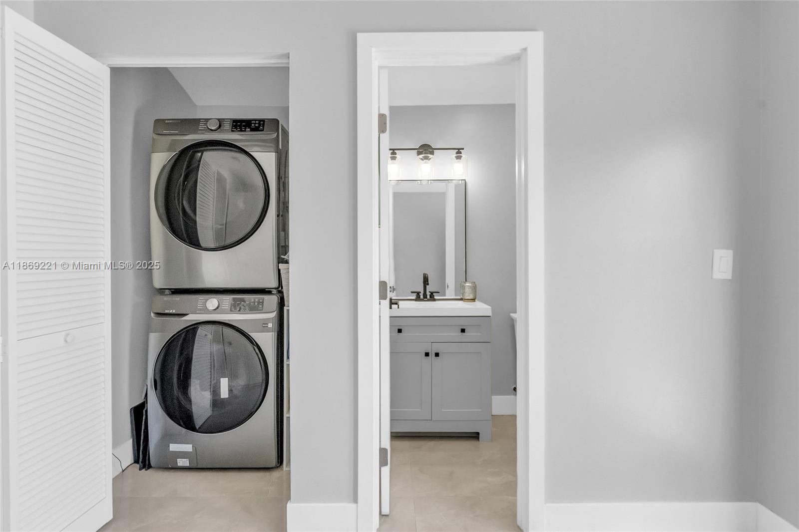 6490 Southwest 37th Street Miami, FL 33155 - Photo 11 of 23 a utility room with sink dryer and washer