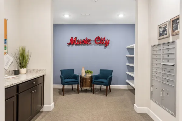 a view of kitchen with cabinets