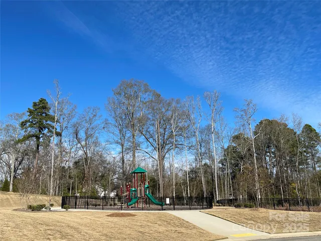 a view of a park with trees