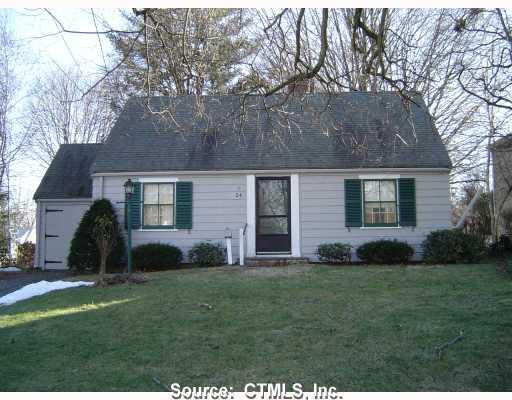 24 Chamberlain Road Wethersfield, CT 06109 - Photo 1 of 1 a view of a house with a garden