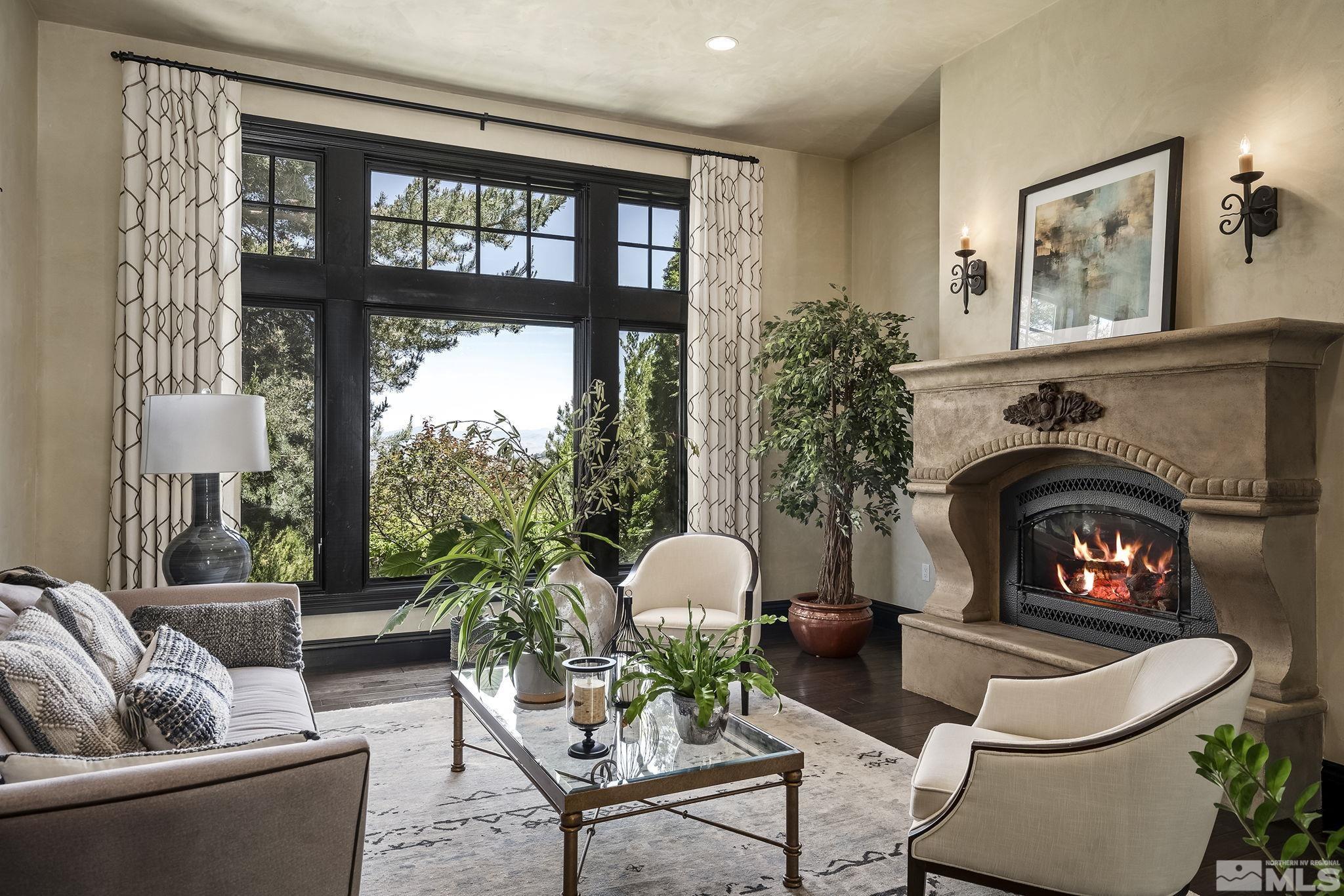 90 Hawken Road Reno, NV 89519 - Photo 8 of 40 a living room with furniture and a fireplace
