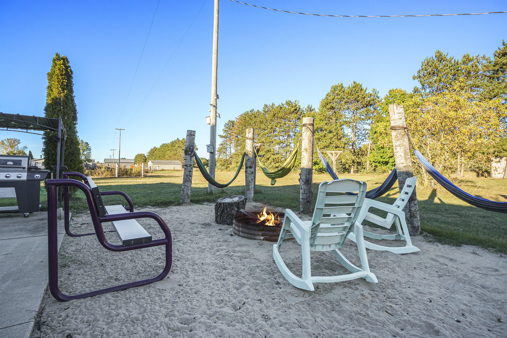 10225 Summit City Road Kingsley, MI 49649 - Photo 37 of 60 Enjoy a beach feel campfire area