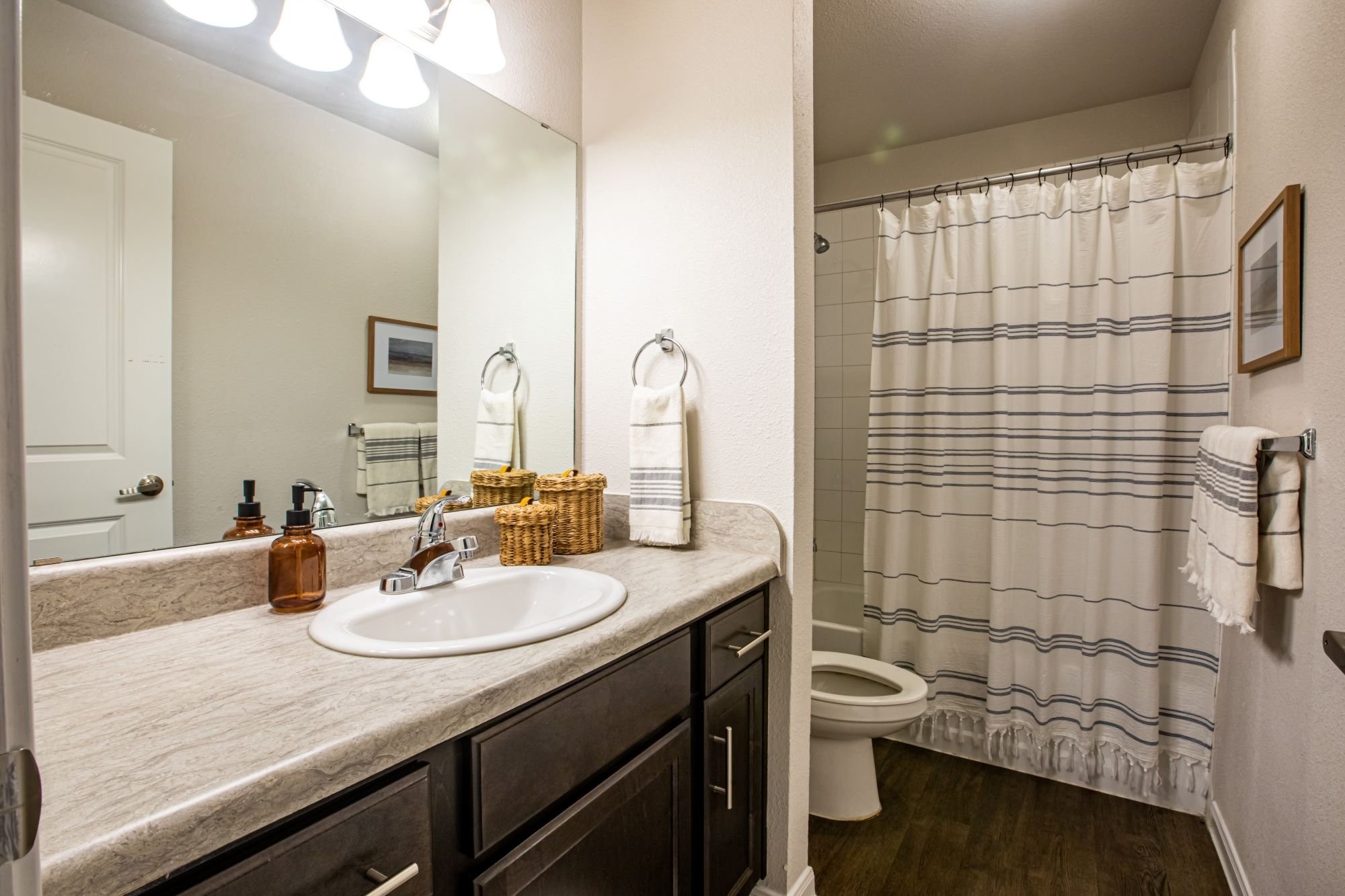2008 Sam Houston Drive Victoria, TX 77901 - Photo 25 of 29 a bathroom with a sink a toilet and shower