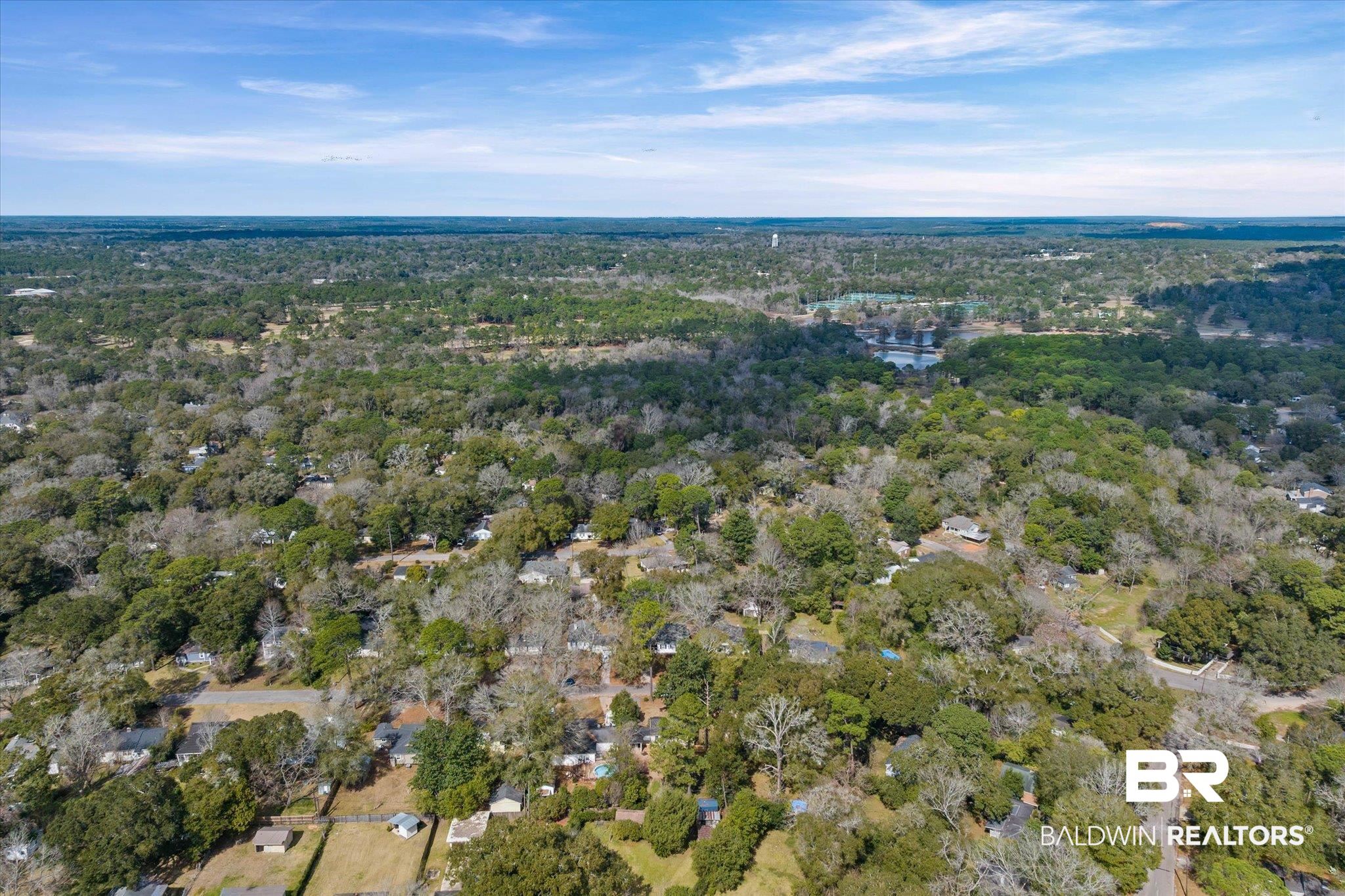 5117 Norton Lane Mobile, AL 36608 - Photo 32 of 35 Bird's eye view of a heavily wooded area