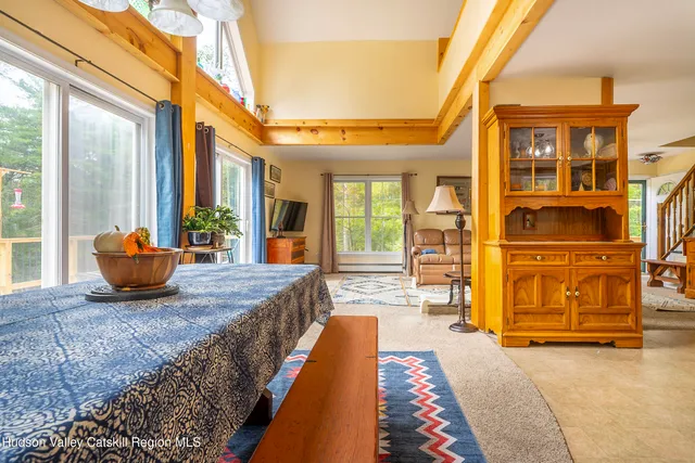 a very nice looking room with a large window