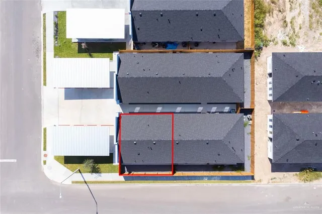 an outdoor space with seating