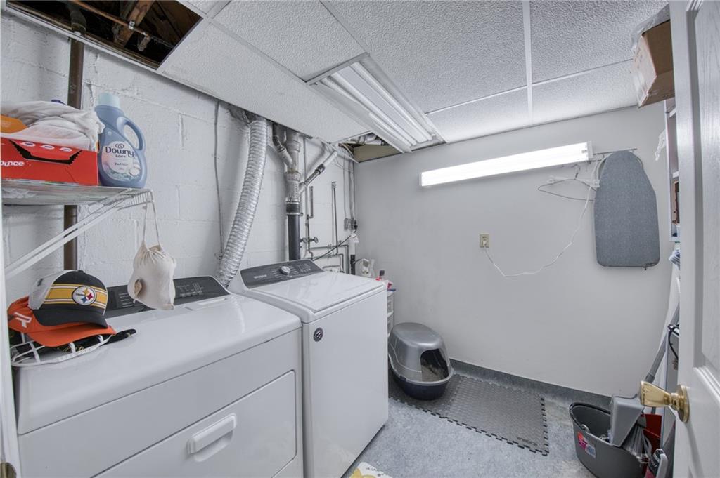 5215 Caste Drive Pittsburgh, PA 15236 - Photo 22 of 32 a utility room with dryer and washer