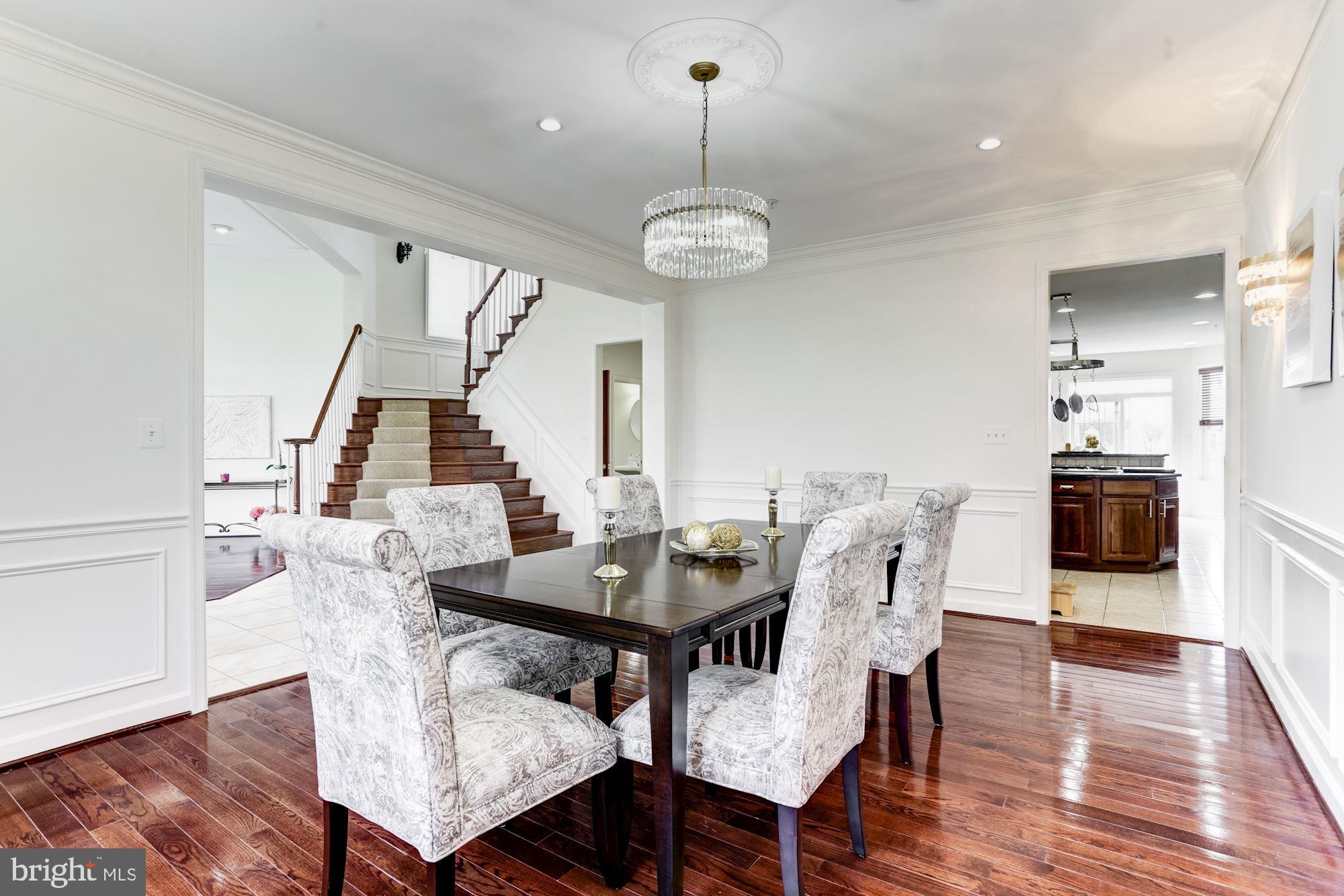 13028 St Clair Road Clarksburg, MD 20871 - Photo 8 of 68 Large Dining room w/wainscot and updated fixtures