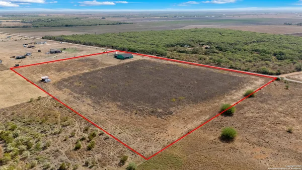 a view of a dry yard