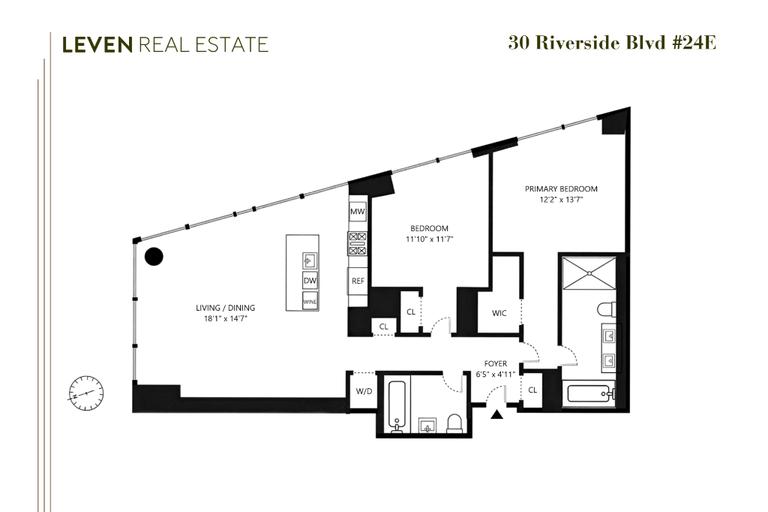 30 Riverside Boulevard, Unit 24E Manhattan, NY 10069 - Photo 22 of 22 Floor Plan