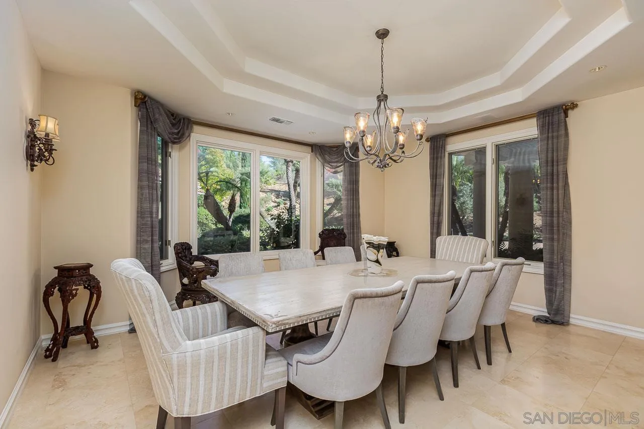 14440 Ridge Ranch Road Valley Center, CA 92082 - Photo 34 of 74 a view of a dining room with furniture window and outside view