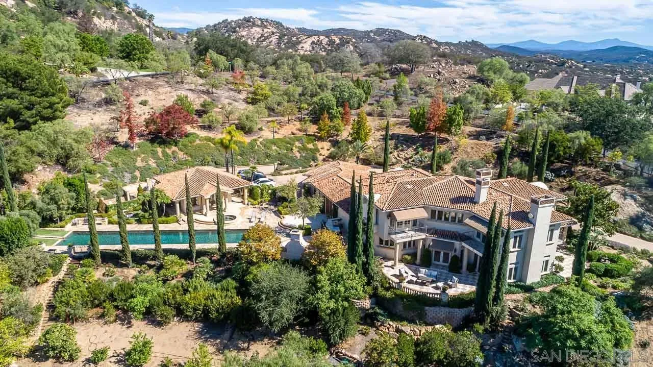 14440 Ridge Ranch Road Valley Center, CA 92082 - Photo 4 of 74 an aerial view of residential houses with outdoor space and trees