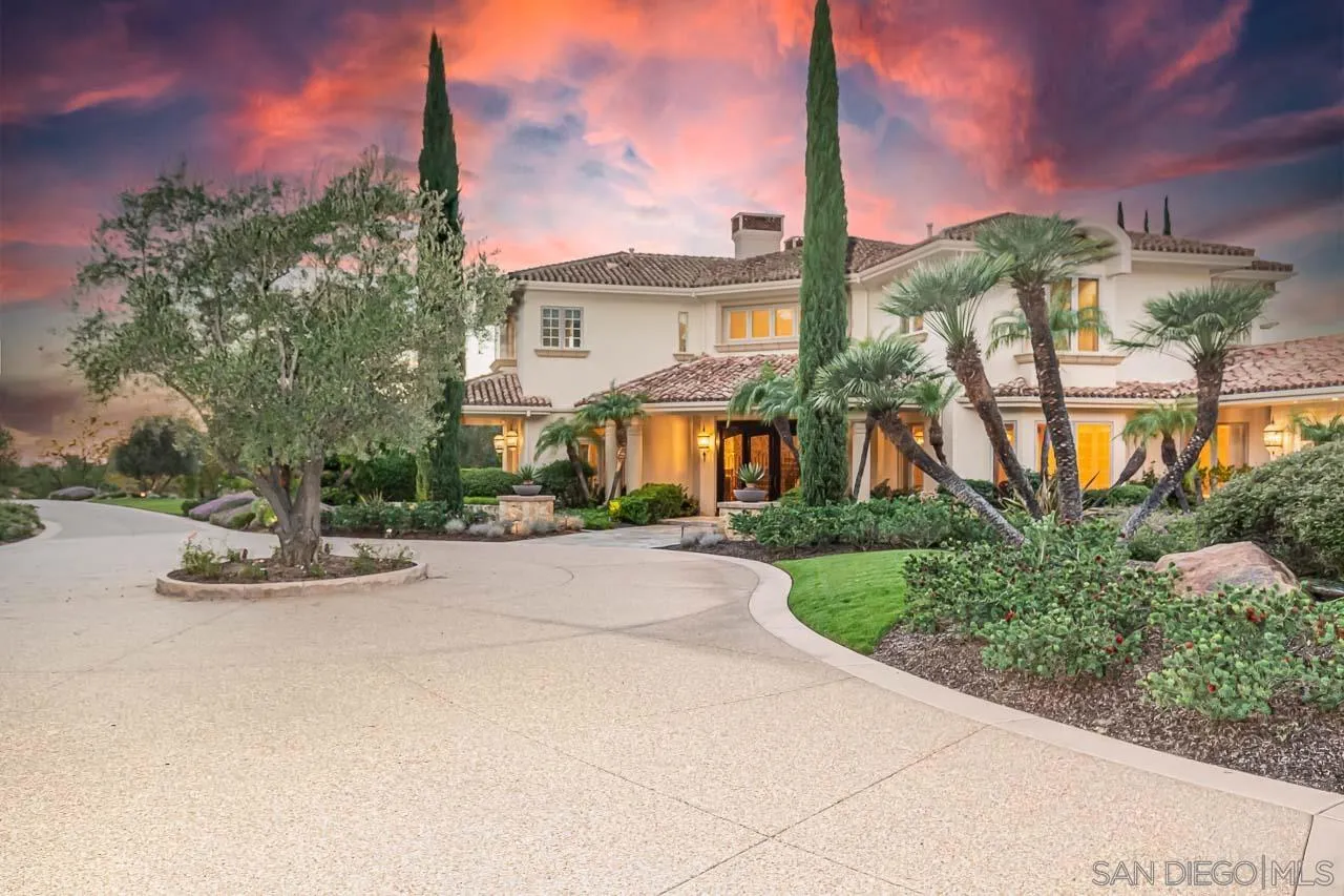 14440 Ridge Ranch Road Valley Center, CA 92082 - Photo 6 of 74 a front view of a house with garden and street view