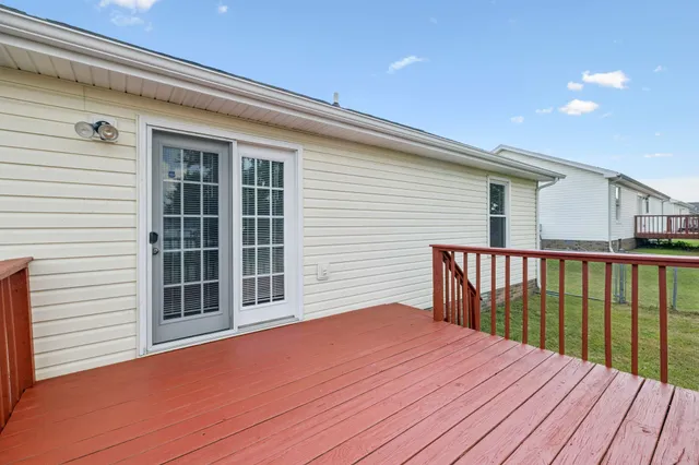 a view of a house with wooden floor