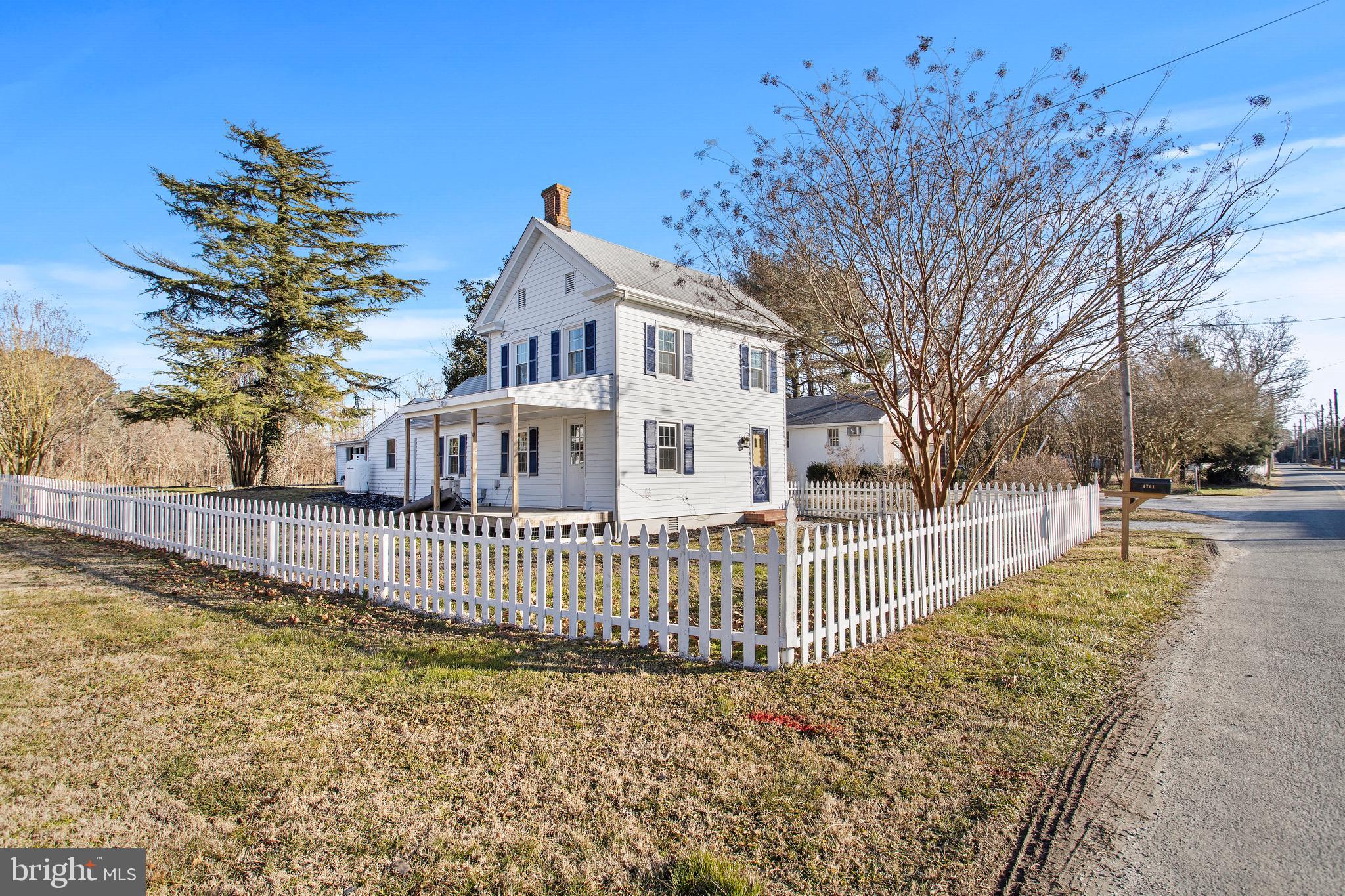 4701 Tyaskin Road Tyaskin, MD 21865 - Photo 23 of 30 a view of a house with a small yard and wooden fence