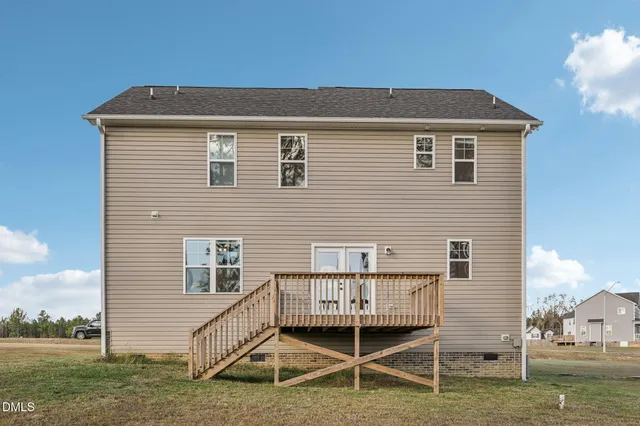 a view of a house with a balcony